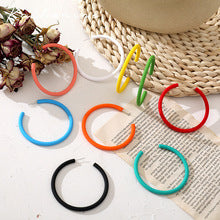 2025New Trendy Summer Silver Large Hoop Black Thin Hoop European and American Style Elegant Gold Versatile Earrings