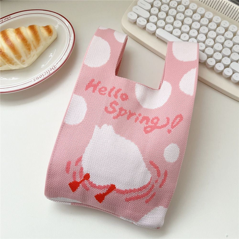 Crossbody Bag Small Bag for Women Versatile Original Spring and Autumn New Niche Knitted Handbag Gift Bag Handheld Vest Bag