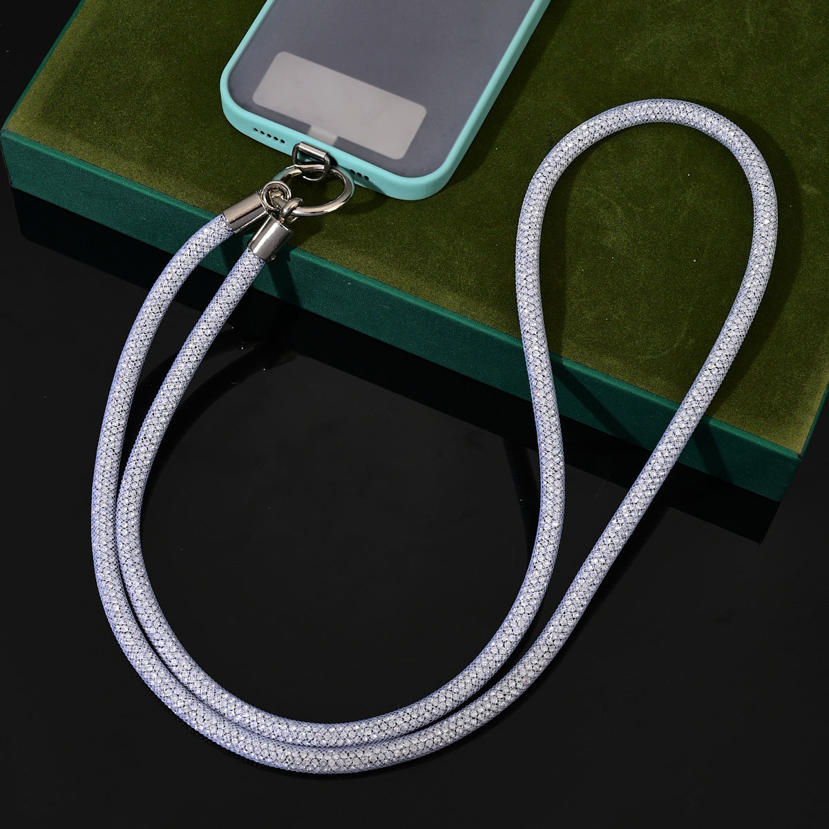 Phone Lanyard Full Diamond Wrist National Style Niche Net Bag Shiny Diamond Lanyard Travel Crossbody Shoulder Neck Phone Chain for Women