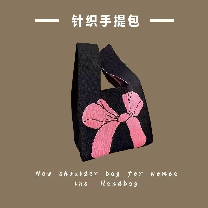Crossbody Bag Small Bag for Women Versatile Original Spring and Autumn New Niche Knitted Handbag Gift Bag Handheld Vest Bag