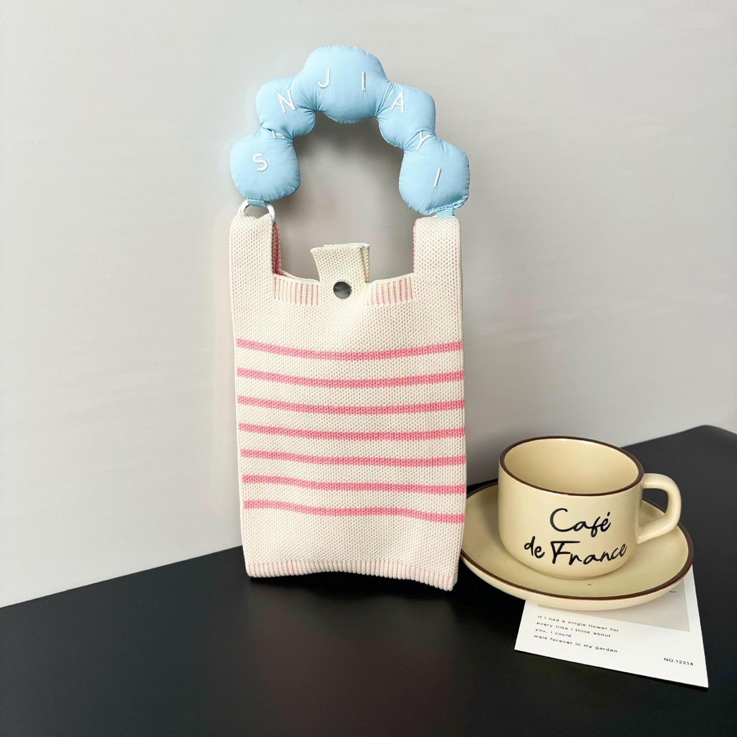 Advanced Sense Ins New Phone Bag Cute Cartoon Knitted Bag Niche Design Trendy Shoulder Crossbody Shoulder Bag