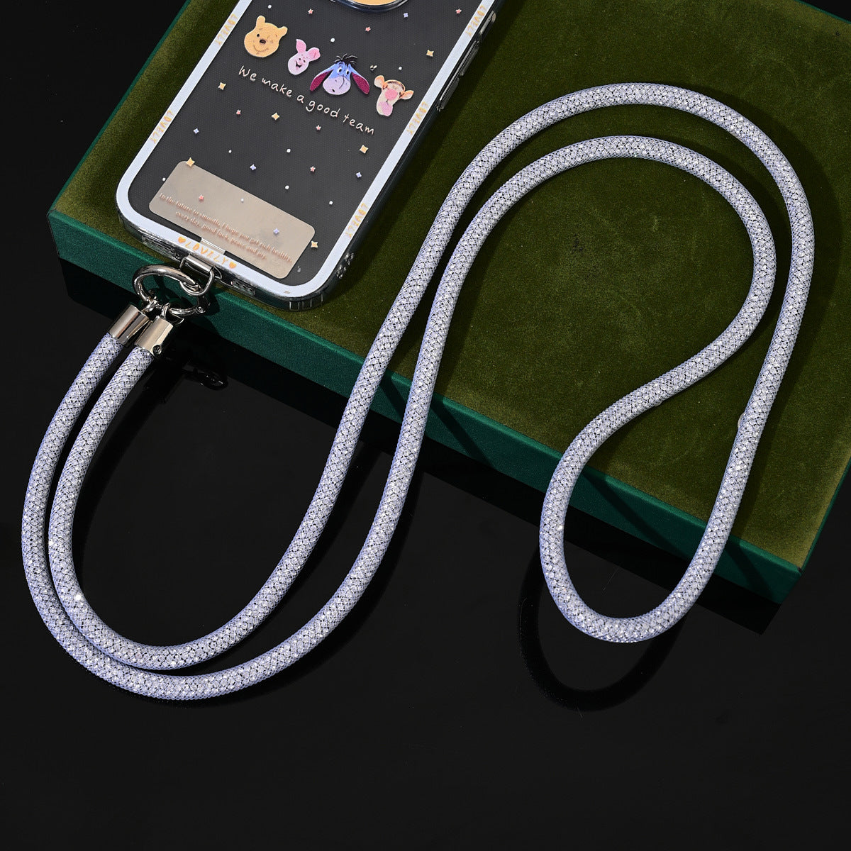 Phone Lanyard Full Diamond Wrist National Style Niche Net Bag Shiny Diamond Lanyard Travel Crossbody Shoulder Neck Phone Chain for Women