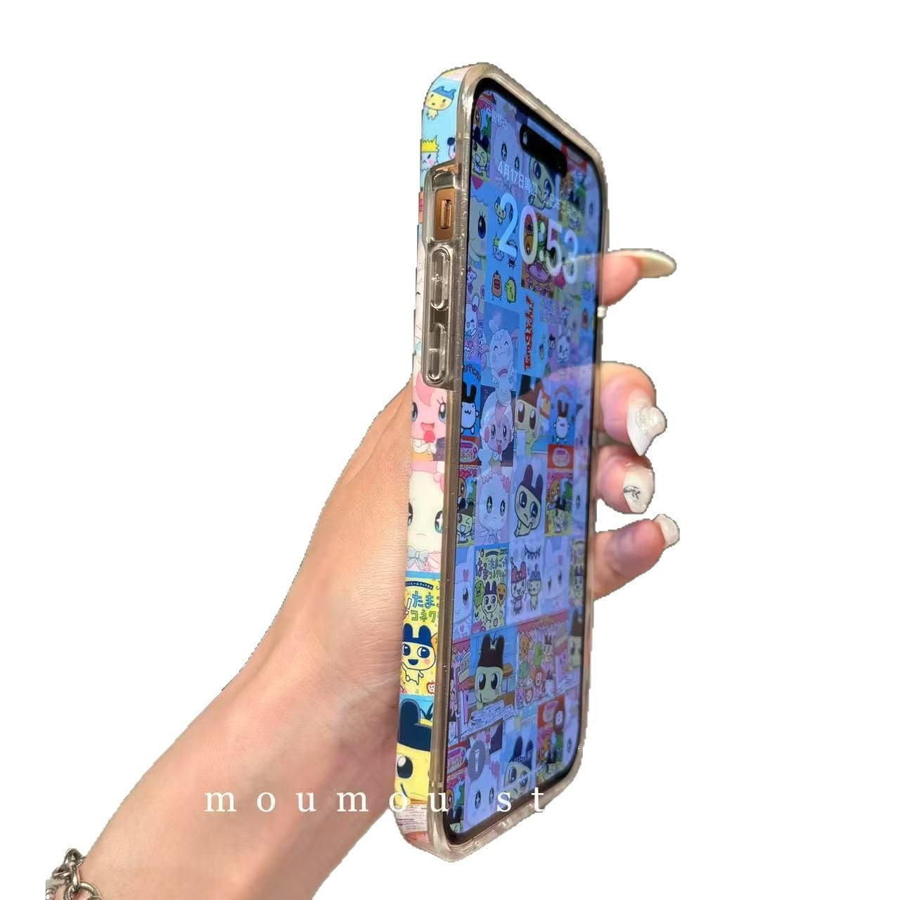 3D Tamagotchi Sweetheart Jima Meiji Compatible with iPhone 16 Apple 15 Pro Max/14/13 Phone Case