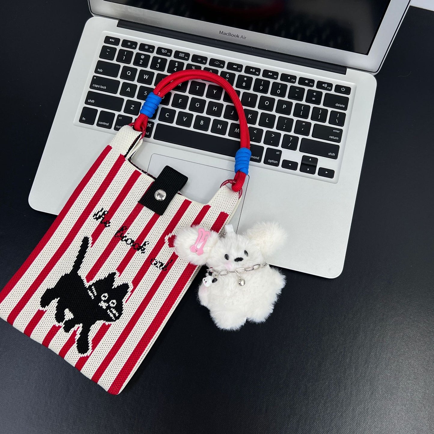 Cute Candy Color Phone Bag Korean Version Mini Knitted Bag Design Handheld Multi-use Cartoon Versatile Storage Bag Wholesale