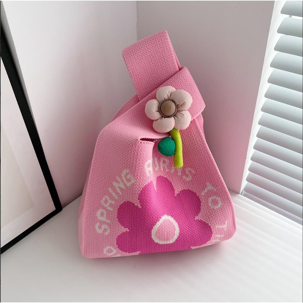 Crossbody Bag Small Bag for Women Versatile Original Spring and Autumn New Niche Knitted Handbag Gift Bag Handheld Vest Bag