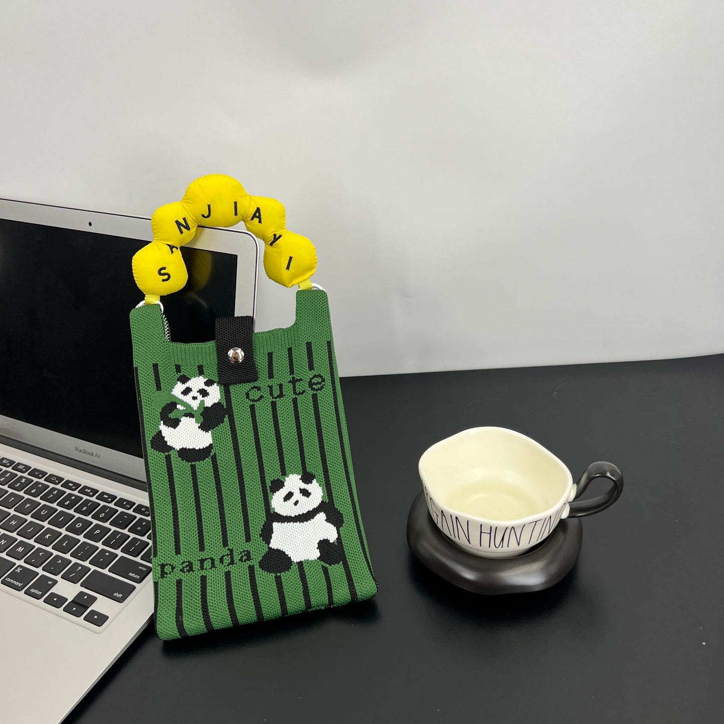 Cute Candy Color Phone Bag Korean Version Mini Knitted Bag Design Handheld Multi-use Cartoon Versatile Storage Bag Wholesale