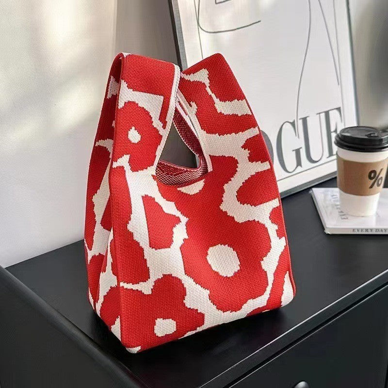 Crossbody Bag Small Bag for Women Versatile Original Spring and Autumn New Niche Knitted Handbag Gift Bag Handheld Vest Bag