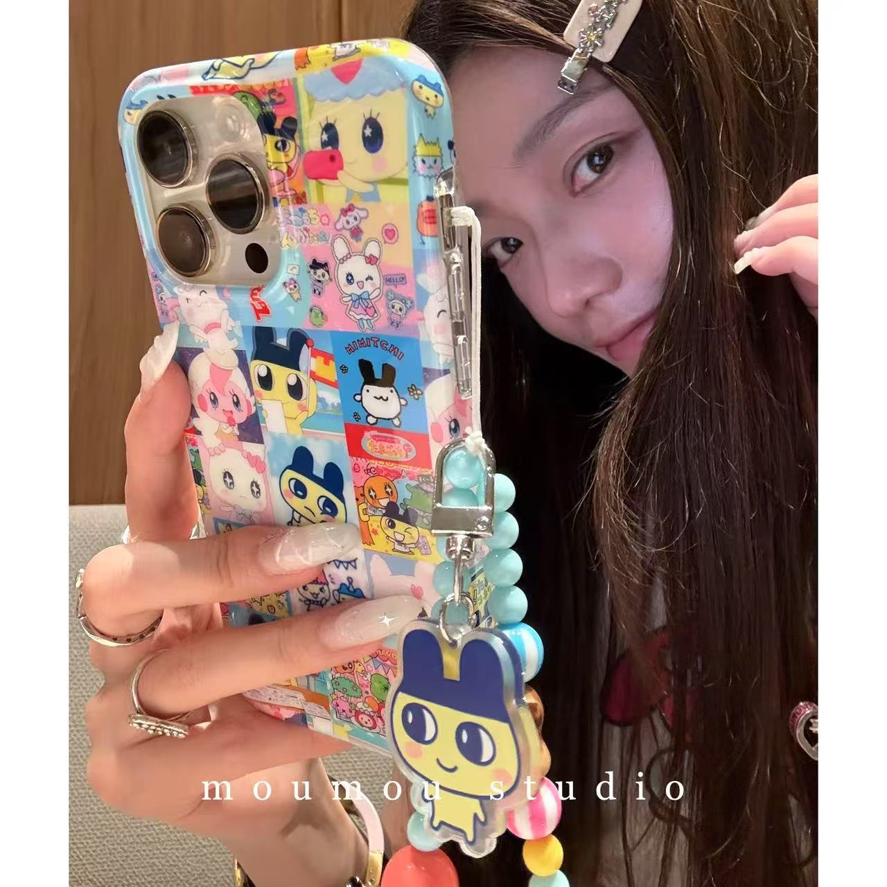 3D Tamagotchi Sweetheart Jima Meiji Compatible with iPhone 16 Apple 15 Pro Max/14/13 Phone Case