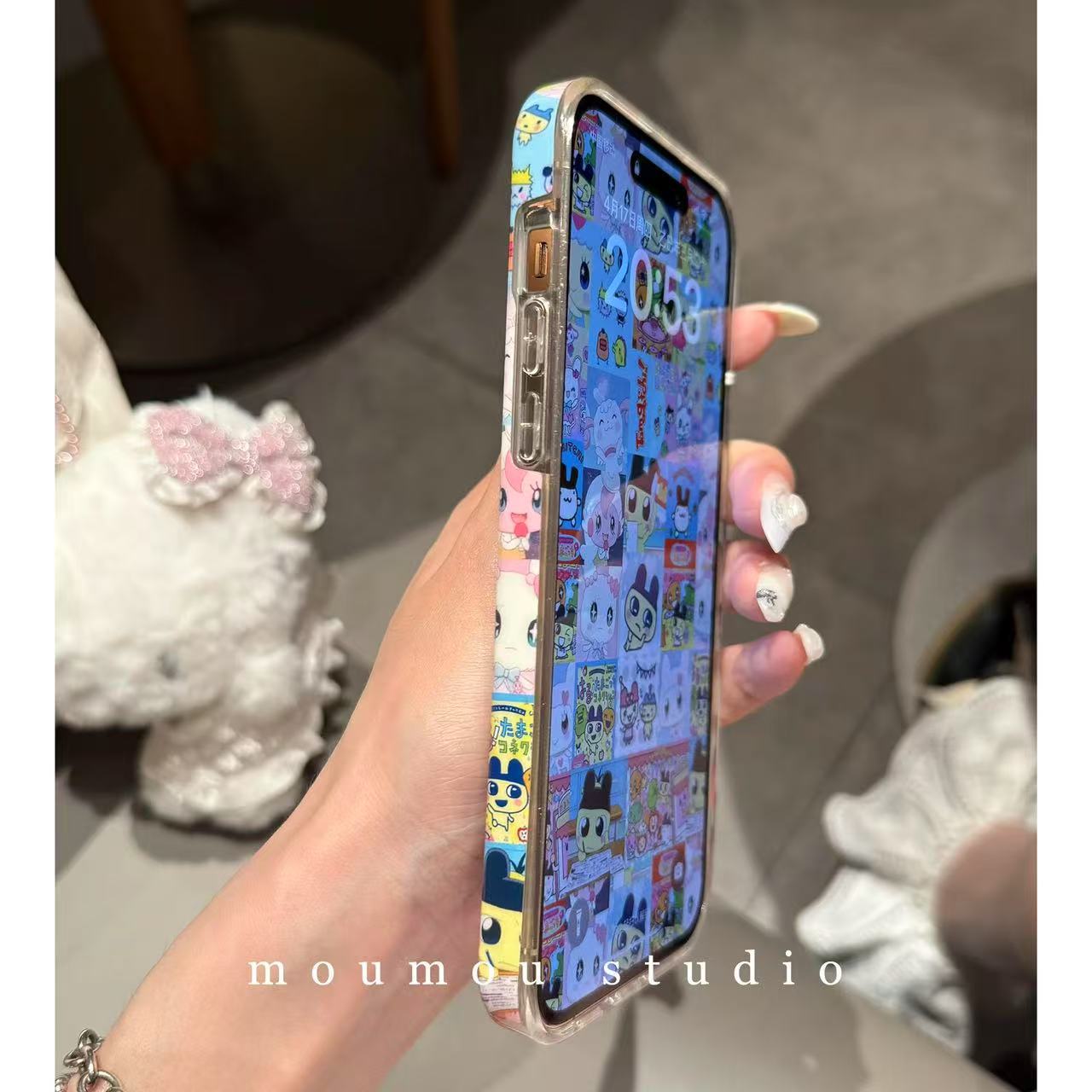 3D Tamagotchi Sweetheart Jima Meiji Compatible with iPhone 16 Apple 15 Pro Max/14/13 Phone Case