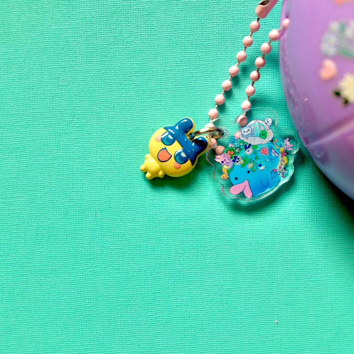 Porte-clé cute planete paradaise