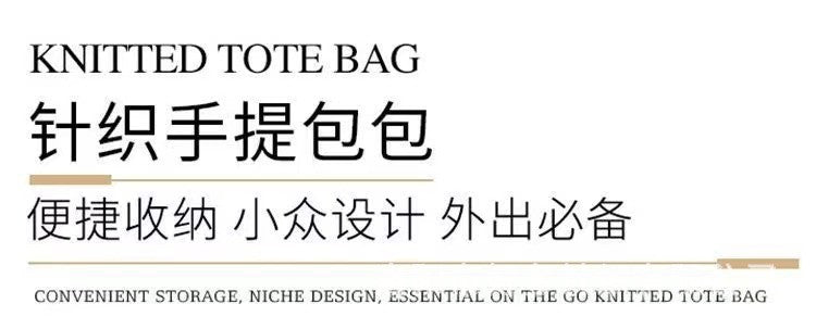 Advanced Sense Ins New Phone Bag Cute Cartoon Knitted Bag Niche Design Trendy Shoulder Crossbody Shoulder Bag