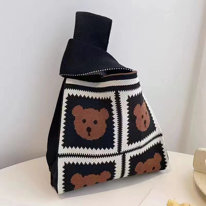 Crossbody Bag Small Bag for Women Versatile Original Spring and Autumn New Niche Knitted Handbag Gift Bag Handheld Vest Bag