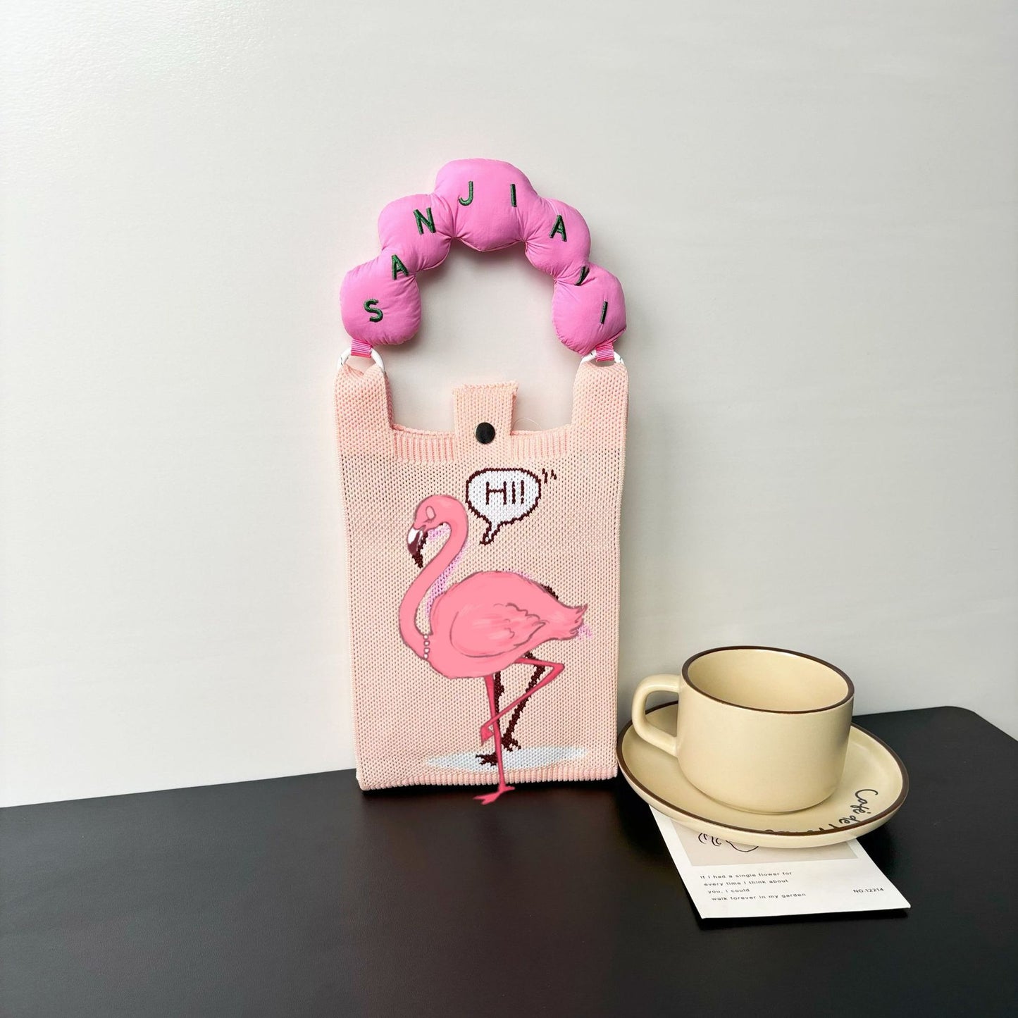 Advanced Sense Ins New Phone Bag Cute Cartoon Knitted Bag Niche Design Trendy Shoulder Crossbody Shoulder Bag