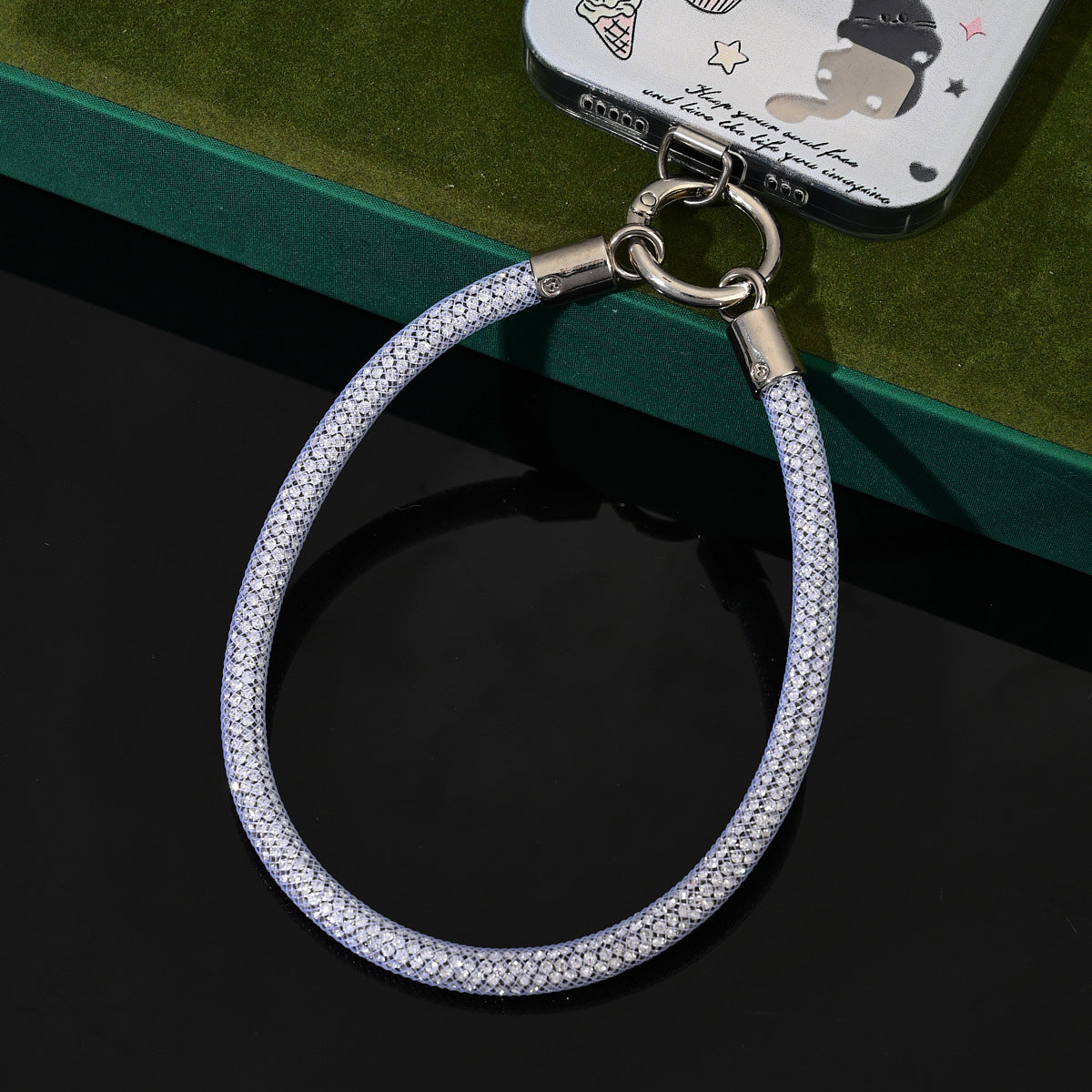 Phone Lanyard Full Diamond Wrist National Style Niche Net Bag Shiny Diamond Lanyard Travel Crossbody Shoulder Neck Phone Chain for Women