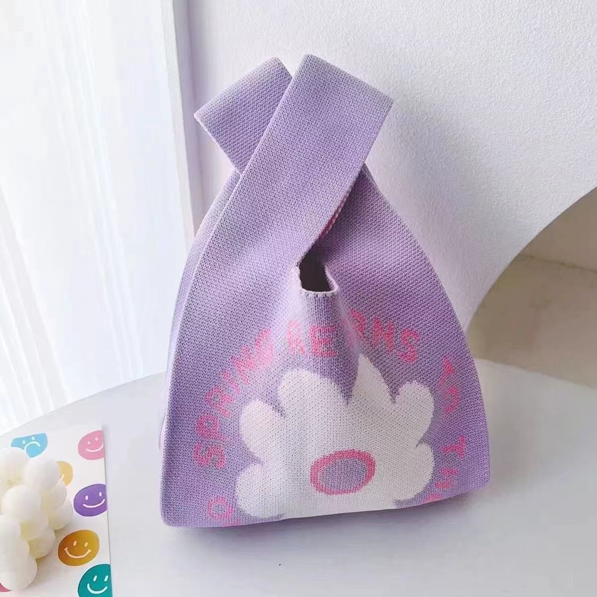Crossbody Bag Small Bag for Women Versatile Original Spring and Autumn New Niche Knitted Handbag Gift Bag Handheld Vest Bag