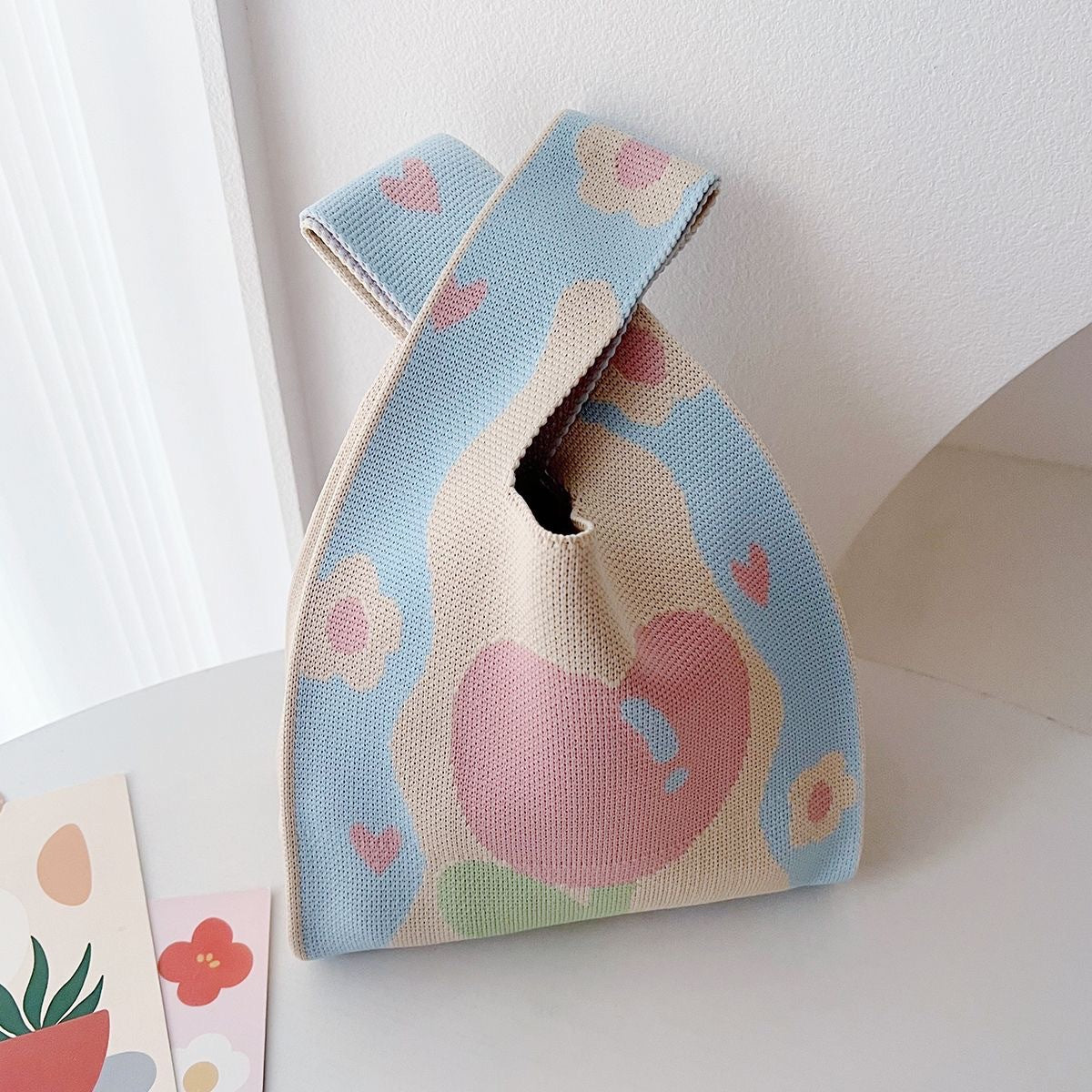 Crossbody Bag Small Bag for Women Versatile Original Spring and Autumn New Niche Knitted Handbag Gift Bag Handheld Vest Bag