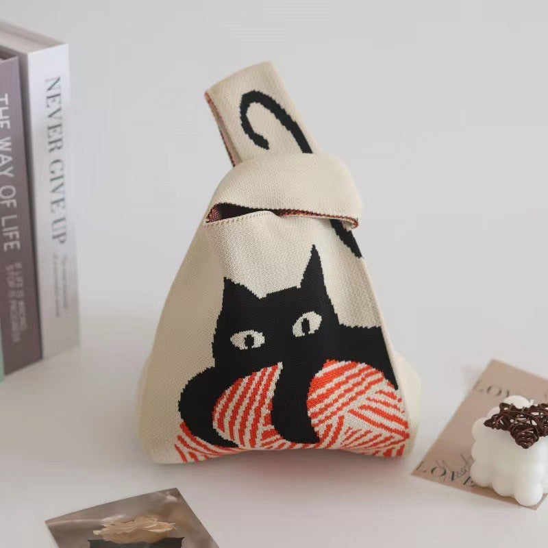 Crossbody Bag Small Bag for Women Versatile Original Spring and Autumn New Niche Knitted Handbag Gift Bag Handheld Vest Bag