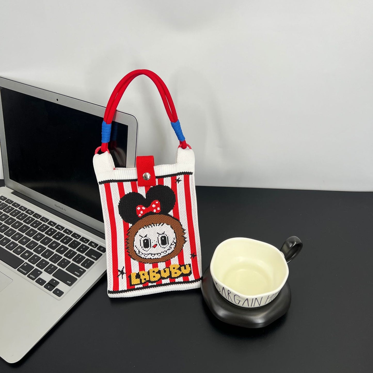 Cute Candy Color Phone Bag Korean Version Mini Knitted Bag Design Handheld Multi-use Cartoon Versatile Storage Bag Wholesale