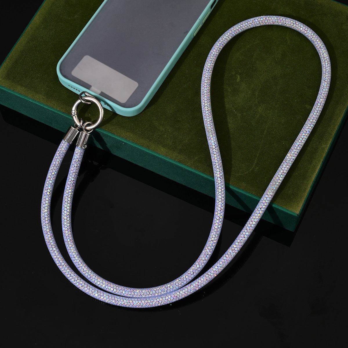 Phone Lanyard Full Diamond Wrist National Style Niche Net Bag Shiny Diamond Lanyard Travel Crossbody Shoulder Neck Phone Chain for Women