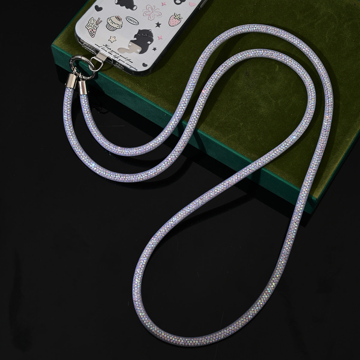 Phone Lanyard Full Diamond Wrist National Style Niche Net Bag Shiny Diamond Lanyard Travel Crossbody Shoulder Neck Phone Chain for Women
