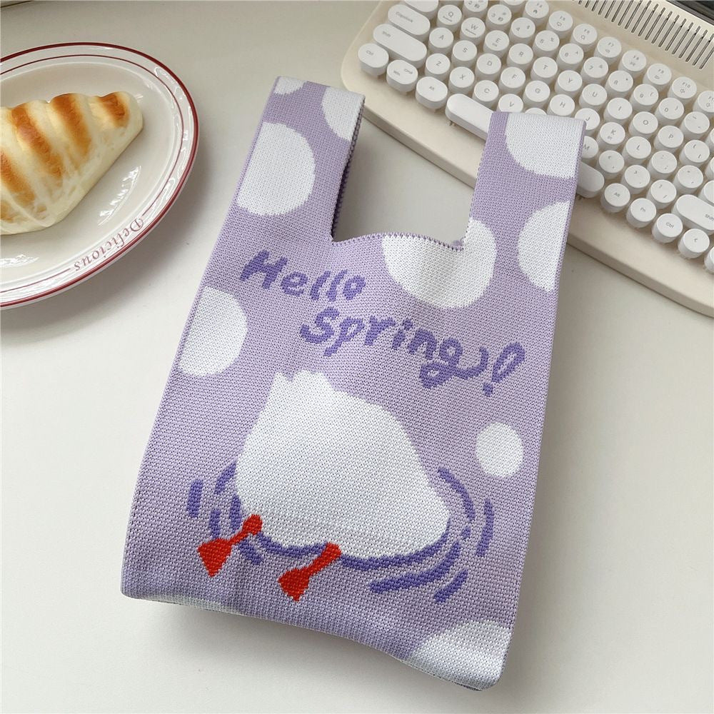 Crossbody Bag Small Bag for Women Versatile Original Spring and Autumn New Niche Knitted Handbag Gift Bag Handheld Vest Bag