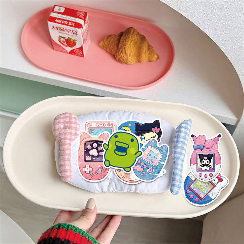 50 Tamagotchi Stickers Classic Game Console Cute Patterns Stickers for Luggage and Planner Decoration