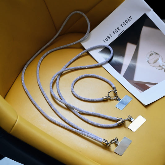 Phone Lanyard Full Diamond Wrist National Style Niche Net Bag Shiny Diamond Lanyard Travel Crossbody Shoulder Neck Phone Chain for Women