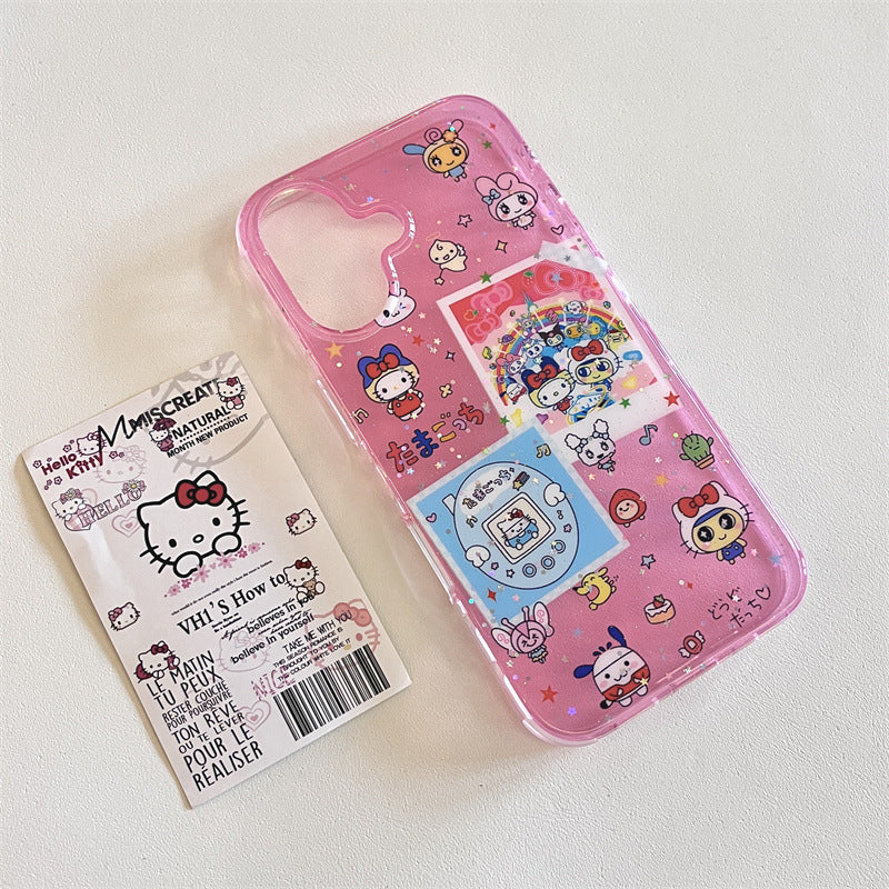 3D Tamagotchi Sweetheart Compatible with iPhone 16 Apple 15 Pro Max/14/13 Phone Case