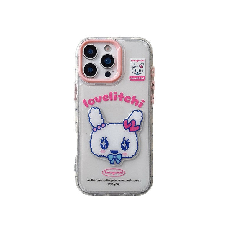 3D Tamagotchi Sweetheart Jima Meiji Compatible with iPhone 16 Apple 15 Pro Max/14/13 Phone Case