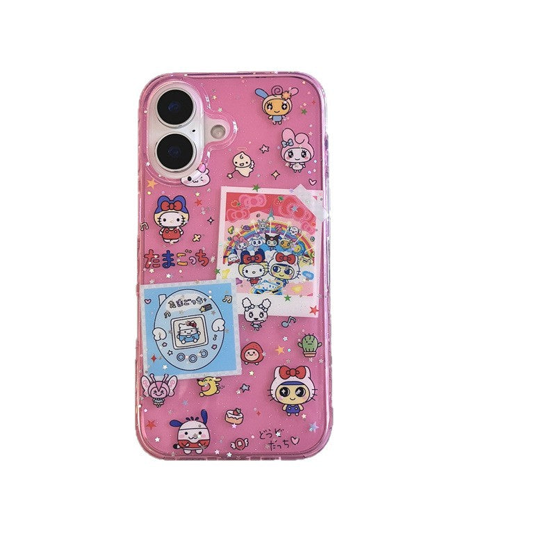 3D Tamagotchi Sweetheart Compatible with iPhone 16 Apple 15 Pro Max/14/13 Phone Case