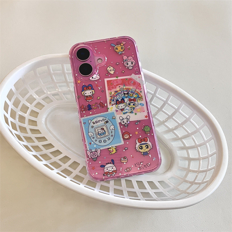3D Tamagotchi Sweetheart Compatible with iPhone 16 Apple 15 Pro Max/14/13 Phone Case