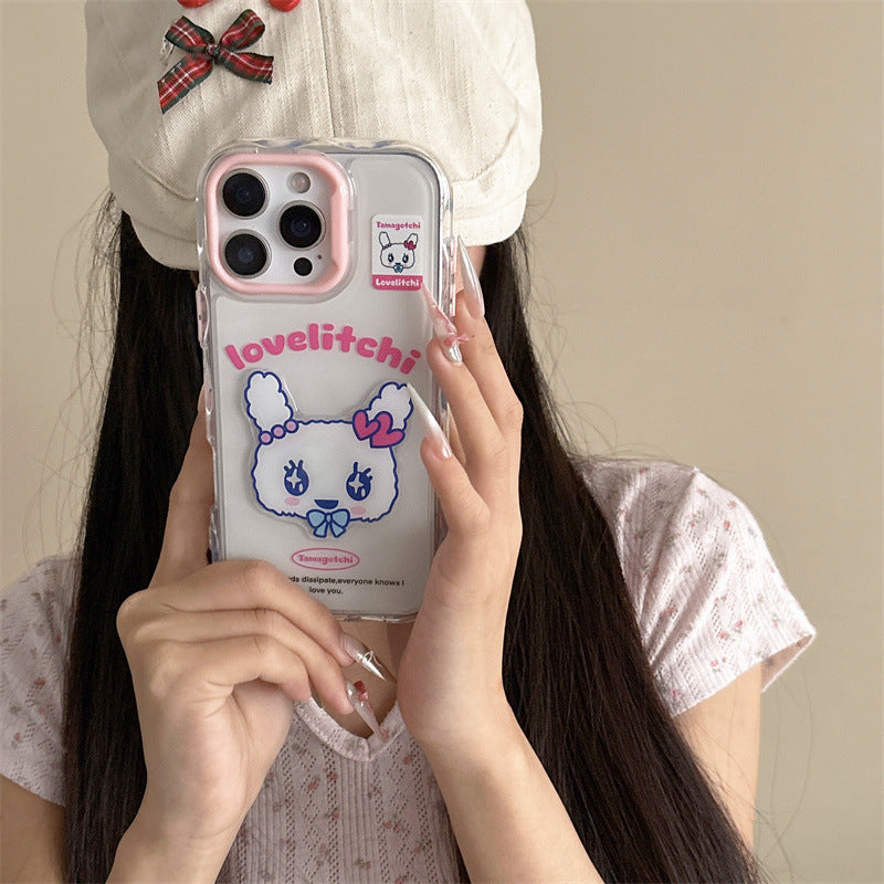 3D Tamagotchi Sweetheart Jima Meiji Compatible with iPhone 16 Apple 15 Pro Max/14/13 Phone Case