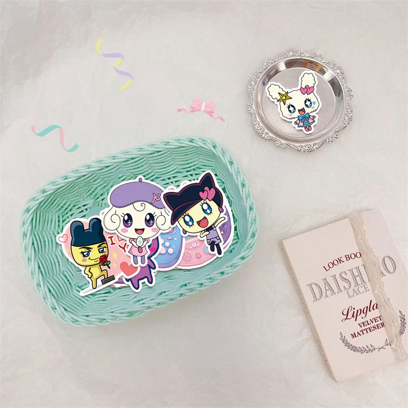 50 Tamagotchi Stickers Classic Game Console Cute Patterns Stickers for Luggage and Planner Decoration