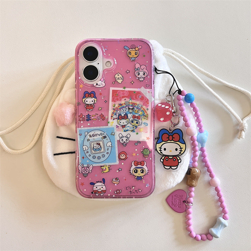 3D Tamagotchi Sweetheart Compatible with iPhone 16 Apple 15 Pro Max/14/13 Phone Case