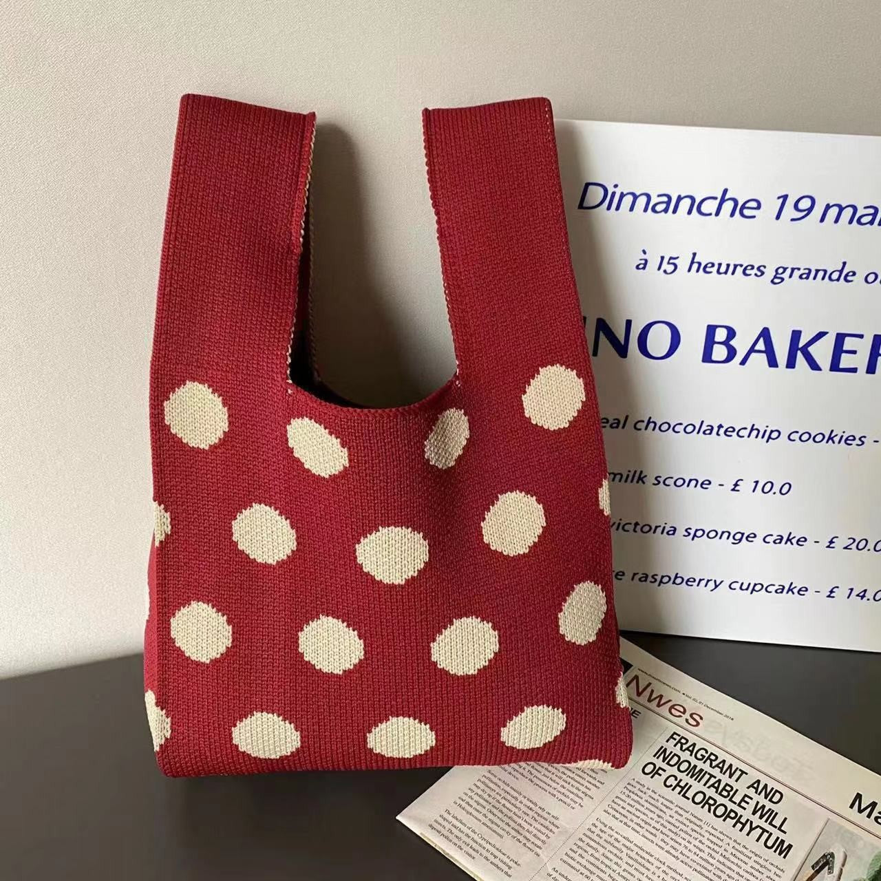 Crossbody Bag Small Bag for Women Versatile Original Spring and Autumn New Niche Knitted Handbag Gift Bag Handheld Vest Bag