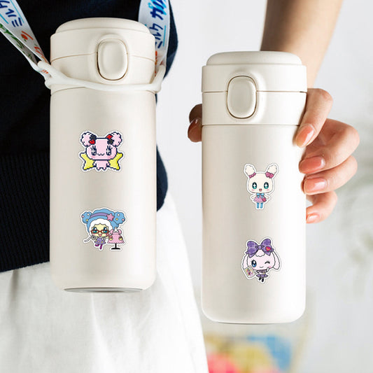 50 Tamagotchi Stickers Classic Game Console Cute Patterns Stickers for Luggage and Planner Decoration