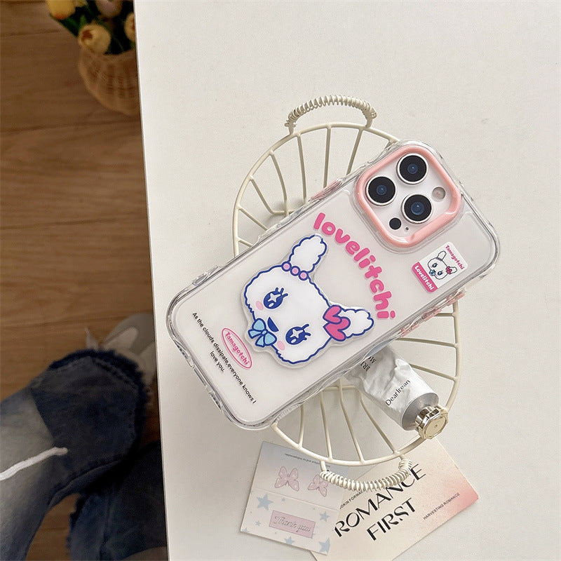 3D Tamagotchi Sweetheart Jima Meiji Compatible with iPhone 16 Apple 15 Pro Max/14/13 Phone Case