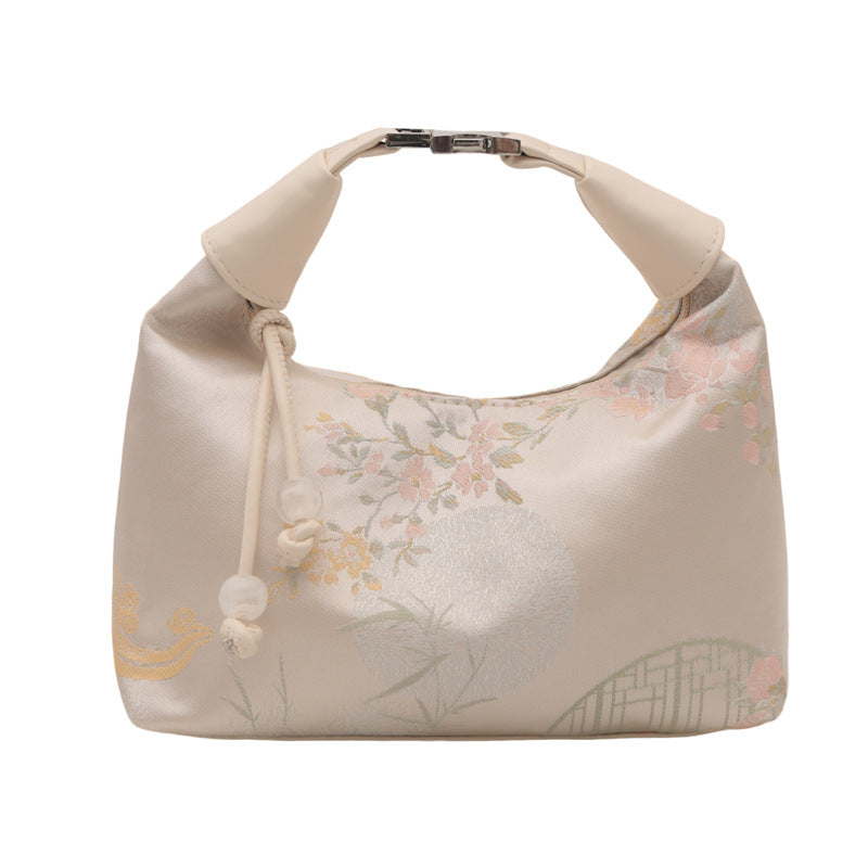 New Chinese Style Chinese Style Embroidery Bag for Women2025New Summer Commuting Crossbody Bag Niche Ancient Style Handheld Bucket Bag