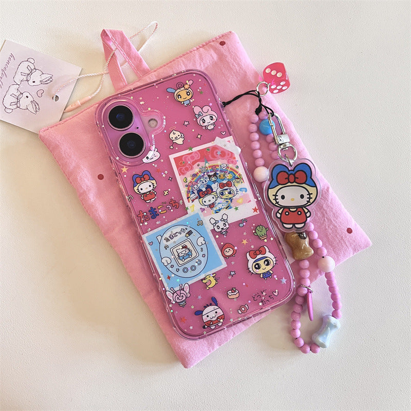 3D Tamagotchi Sweetheart Compatible with iPhone 16 Apple 15 Pro Max/14/13 Phone Case